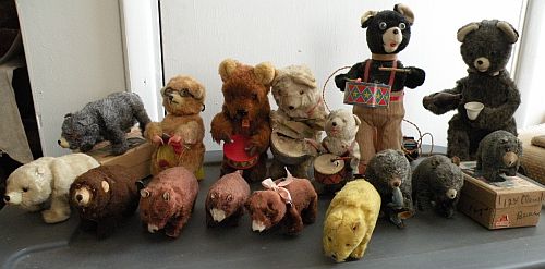 vintage wind up bear